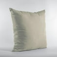 thumbnail image 2 of Plutus Oyster Solid Shiny Velvet Luxury Throw Pillow - Double sided 24" x 24", 2 of 3