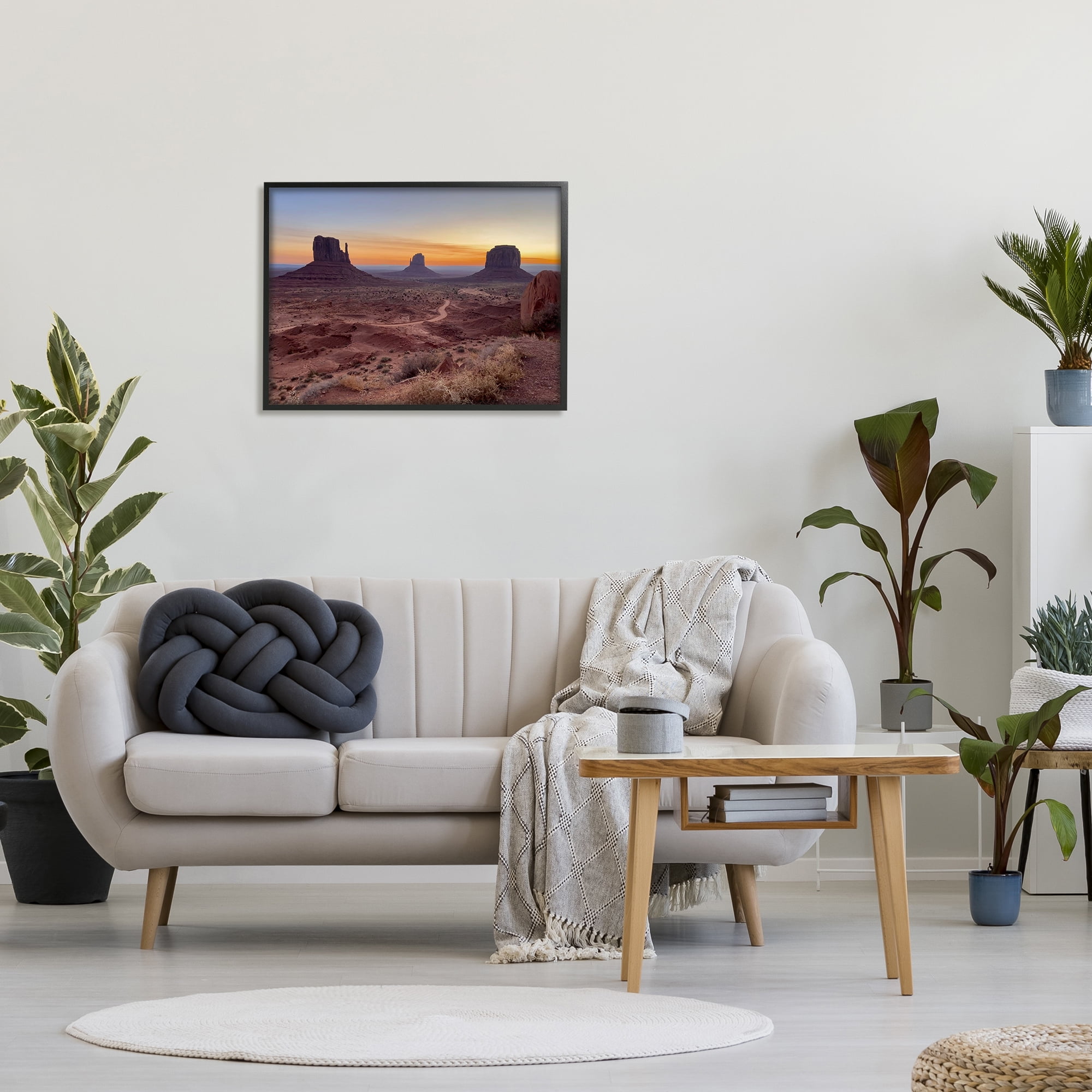 Stupell Industries Canyon Buttes Landscape Landscape Photography Black Framed Art Print Wall Art, 30 x 24