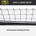thumbnail image 3 of Athletic Works Easy Set up Half-Court Portable Pickleball Net, Interlocking Steel Frame for Quick and Easy Assembly, Durable Nylon Net, Includes Convenient Storage Bag, 10ft Net, 3 of 7