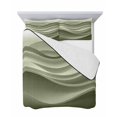 thumbnail image 7 of Sage Green Striped Twin Size Down Alternative Comforter,Lightweight Comforter Quilt Bedding Set with Pillow Shams Modern Abstract Art Wave Moire Gradient Bed Comforter Duvet Insert 68"x86", 7 of 7