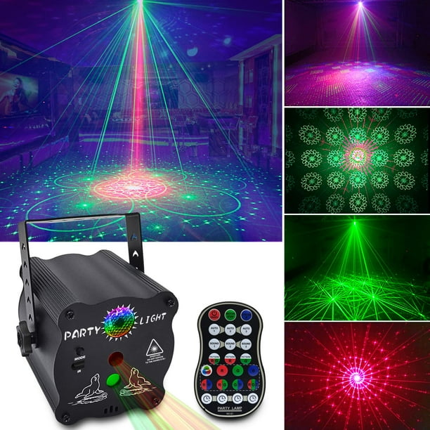 Luces de fiesta para DJ y discoteca activadas por sonido con mando a distancia