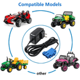 thumbnail image 2 of 12V Battery Charger for Peg Perego, Ground Force Tractor John Deere Gator XUV Polaris Outlaw Citrus RZR 900 Powered Ride On Car Replacement Power (Model: SFN120100CH), 2 of 6