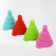 thumbnail image 3 of PEACNNG Silicone Collapsible Funnel Portable Funnels For Fuel Hopper Beer Oil Kitchen Accessories Tools, 3 of 4