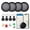 4 Black, variant on WAAYEEPAL 2026 Smart Air Tracker Tags, 2 Pack Dual System Bluetooth Item Locator Works with Apple Find My & Google Find Hub for Keys Luggage Backpack