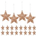 thumbnail image 2 of 18 adornos de estrellas: adornos colgantes de estrellas 3D para árbol de Navidad. Decoraciones para fiestas navideñas, oficinas, hogares y espacios interiores., 2 of 7
