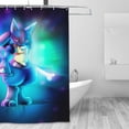 thumbnail image 2 of Shower Curtain Cartoon Art Bath Shower Curtains with 12 Hooks, Waterproof Washable Polyester Bathroom Home Decor Set 72x72 Inch, Plastic, 2 of 8