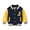 P40-Yellow, variant on UAYOTSE Kids Baseball Jacket Letterman Coat Fall Winter Fleece Vintage Outerwear(P40-Yellow,3-4 Years)