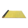 thumbnail image 2 of Ahgly Company Indoor Rectangle Solid Yellow Modern Area Rugs, 6' x 9', 2 of 4