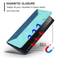 thumbnail image 5 of Leather For Apple iPhone 13 Pro 6.1-inch Case , RFID Blocking,Flip Color blocking Wallet Leather Case With Card Holder Magnetic Closure Shockproof Kickstand Protective Phone Cases Cover,Light green, 5 of 9