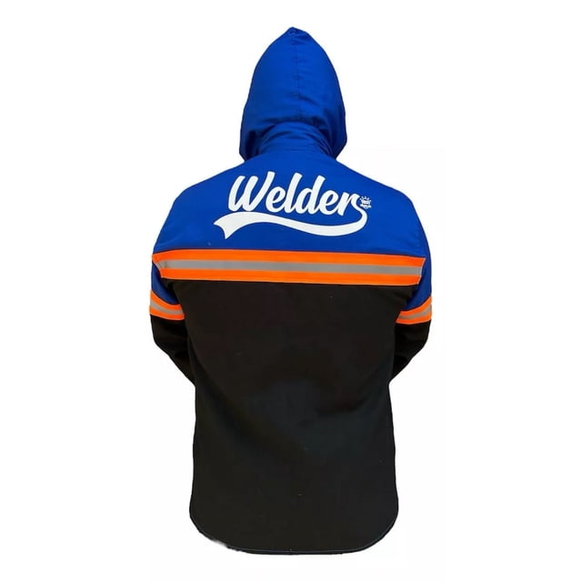 Camisola Para Soldar Con Gorro Y Refuerzo En Manga