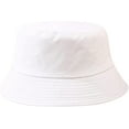 thumbnail image 3 of CoCopeaunts Summer Bucket Hats Cotton Sunscreen Double-Faced Wear Basin Hat Men Casual Solid Outdoor Fisherman Hat Black Lining, 3 of 8