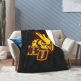 thumbnail image 6 of Rowan University Fleece Blanket, Very Soft Microfiber Flannel Blanket for Couch Warm and Cozy for All Seasons, 6 of 6