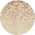 thumbnail image 1 of Ahgly Company Indoor Round Patterned Moccasin Beige Area Rugs, 4' Round, 1 of 6