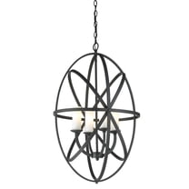 Z-Lite 6027-4L-BRZ Aranya Pendants 20in Steel 4-light