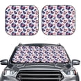thumbnail image 2 of Gukieu record rock music Skull Print Car Windshield Sun Visor, Foldable Anti-UV Car Sun Visor Suitable for Vans, Trucks Car Accessories-Medium, 2 of 6