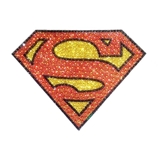 Bling Logo Crystal Studded Superman DC Comics CH SM LOGO001 Car Window Decal Sticker