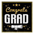 thumbnail image 2 of BlackandGold Graduation Party Napkins, 25 Pc, 7inPaper Napkins, Disposable Party Table Decorationsfor2025 Graduation Celebration, 2 of 5