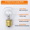 thumbnail image 4 of Bombilla para Lámpara de Lava PaeorRorL 25W Base E17 120V Luz Blanca Cálida, 4 of 9