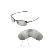Walleva Transition/Photochromic Polarized Replacement Lenses for Maui Jim Makaha Sunglasses