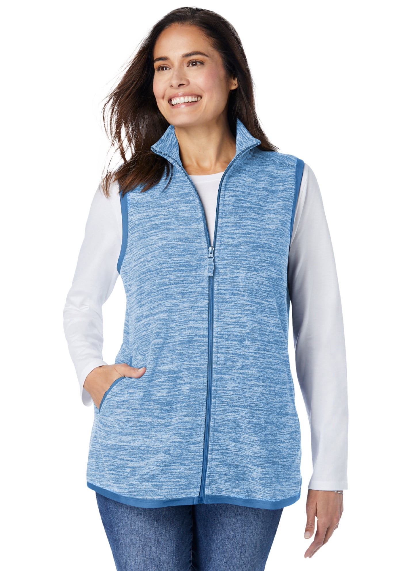 Zip-Front Microfleece Vest Vest 