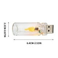 thumbnail image 3 of Flickering Flame Light Bulbs Usb Candles Flameless Tea Lights Candles Flickering Bright Tealights for Indoor Outdoor Home Party Decor Remote Control 1PC Clear, 3 of 9