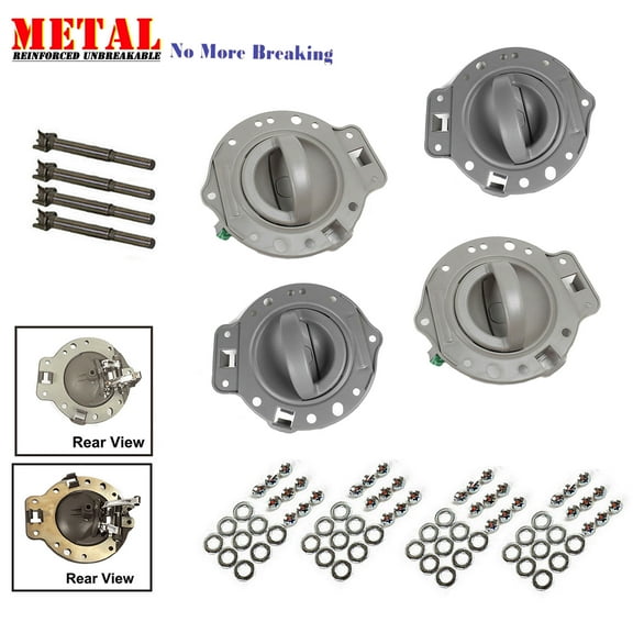 For 06-10 Jeep Commander Inside Inner Door Handle Gray Bolts 4PCS 06 07 08 09 10 DS512 Fits select: 2006-2010 JEEP COMMANDER LIMITED