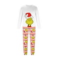thumbnail image 5 of Onlypjs Greeninch Family Matching Christmas Pajamas – Greeninch in Santa Hat Long Sleeve Tops with Red & White Striped Pants Xmas PJs for Men, Women, Kids, Toddlers & Babies, 5 of 5
