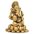 thumbnail image 2 of AargKraft™ Brass Ganesha Idol | Home Decor | Ganesh Ganesha | Bal Ganesh | Ganpati Ganapati Murti Statue | Height -1.9" Inch, 2 of 4