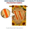 thumbnail image 4 of America Forever Sunflower Monogram House Flag Letter W 28 x 40 inches Double Sided, Summer Spring Floral Flower Sunflowers Seasonal Outdoor Decor, Holiday Outside Yard Decorations, 4 of 5