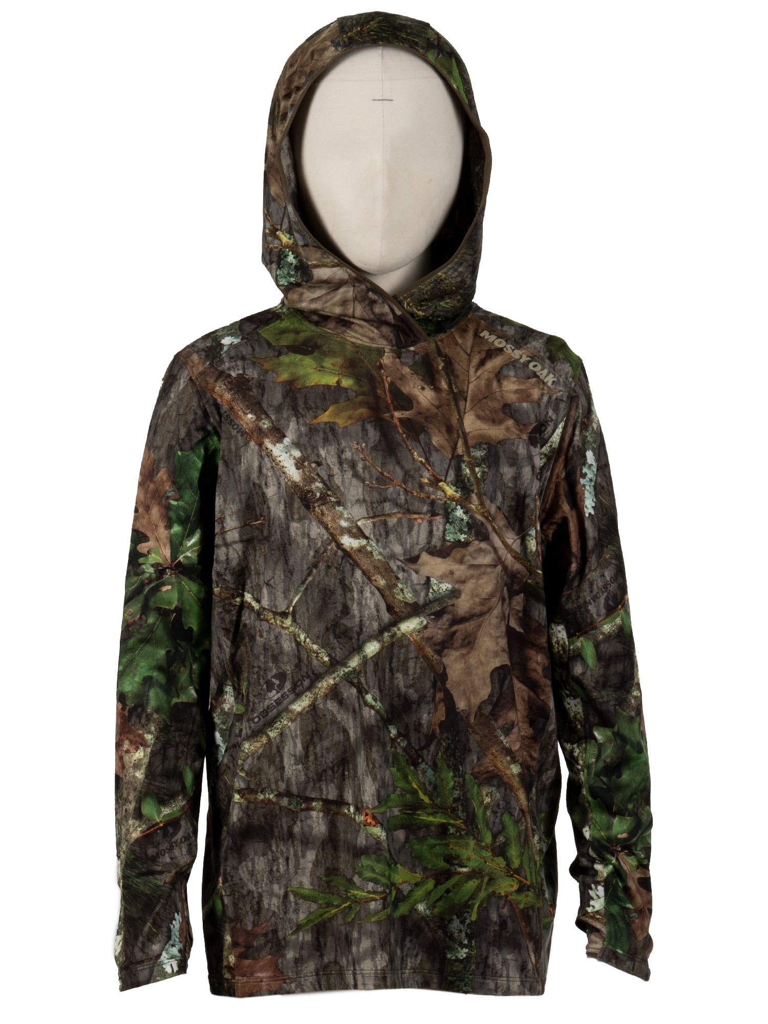 Mossy Oak Youth Long Sleeve Performance Hunting Hoodie, XS-XL