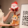 thumbnail image 2 of Lindos juguetes de peluche de Navidad para niños, Papá Noel, alce, muñeco de nieve, mantequilla de Festival, regalos de Navidad para niños, decoración para niñas, 20-29, 2 of 5