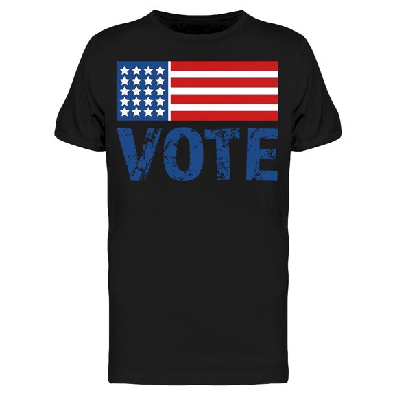 Us Vote T-Shirt Men -Image by Shutterstock, Male Small
