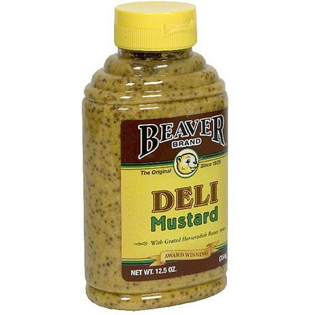 Beaver Brand Deli Mustard, 12.5 oz (Pack of 6)