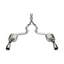 Corsa 2024 Ford Mustang GT Xtreme CatBack Exhaust Sys 3.0in Dual Rear Exit w/4.5in Straight Cut Tips