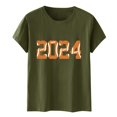 thumbnail image 5 of YDLCAFD T-Shirts pour Femmes Graphiques Boho Chandails pour Femmes Col Rond T-Shirts Manches Courtes Imprimé Numérique T-Shirt Ample Vêtements, 5 of 5