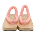 thumbnail image 1 of 1Pair Japanese Style Clogs Slippers Simple Summer Sandals Chic Women Shoes, 1 of 5