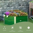 thumbnail image 5 of Outsunny 39.25'' x 15.75'' Galvanized Raised Garden Bed, Pentagon, Green, 5 of 9