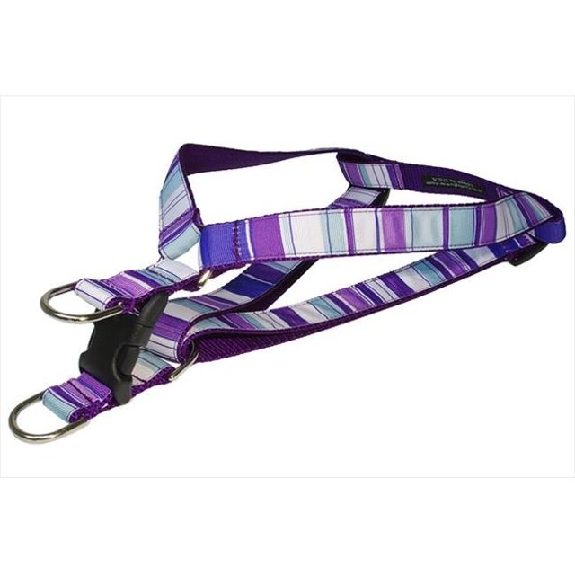 Harnais pour Chien Rayé-Violet-Multi2-H, Violet - Petit