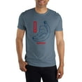 thumbnail image 1 of Bananya Cat Outline Blue T-Shirt, 1 of 3