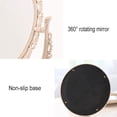 thumbnail image 3 of Personal Makeup Mirror - Magnifying Mirror Light for Table Top - Oval Portable Desktop Mirror Double Sided Magnifying Glass Beige Makeup Mirror,Table Top Vanity Mirror for Traveling, 3 of 7