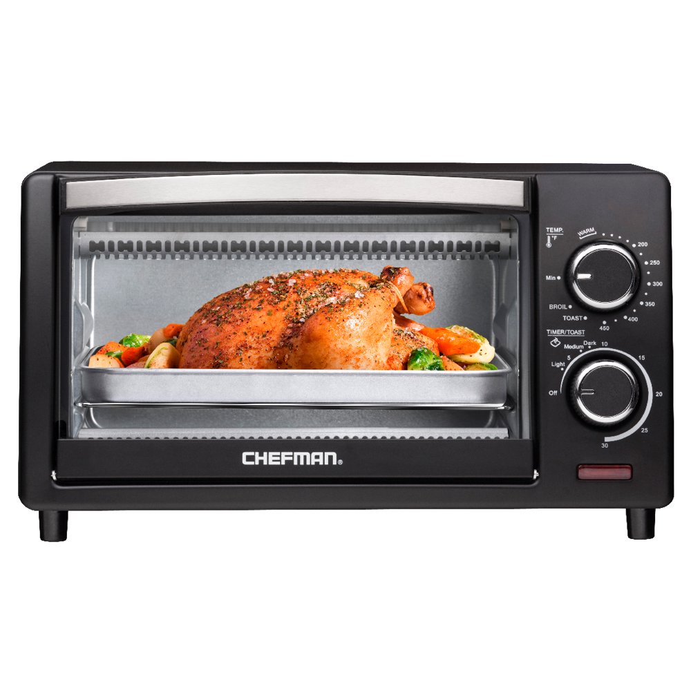 Chefman Bake Broil n' Toast 4Slice Countertop Oven
