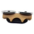 thumbnail image 2 of Bunblic Cloches de Percussion pour Doigts Instrument de Percussion Portable Tambourin pour Groupes Rythme de Scène Performance Couleur Bois, 2 of 8