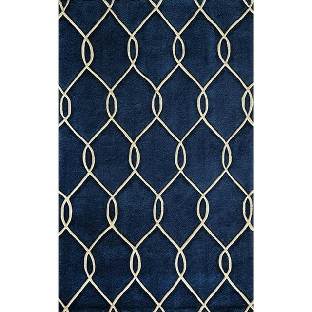 Momeni Bliss 2'3" X 8' Contemporary Hand Tufted Runner Rug in Navy