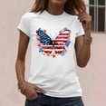 thumbnail image 6 of Vetsdori Womens Patriotic Shirts Short Sleeve USA Years Anniversary Pullover Summer 4th of July Graphic Crew Neck,Red White and Blue Casual Tops for Women Independence Day, 6 of 7