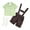 Green, variant on IBTOM CASTLE Kids Boys Oktoberfest Clothes German Bavarian Lederhosen Shorts with Plaid Shirt Socks Halloween Cosplay Beer Festival Dress up Outfit