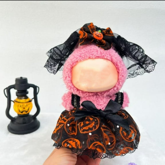 17cm Dolls Clothes Set & Outfit Set Falloween - Fashion Dresses with Accessories Suit, Chic Doll Clothing Cute Clothes for Dress up Halloween Style