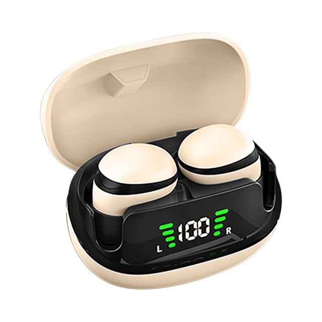 Wireless Bluetooth Earplugs with Digital LED Power Display, IPX5 Sweat Resistance, 5–6 Hour Playtime, Tap Control, 10–15 m Range