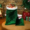 thumbnail image 3 of 6 Pcs Large Velvet Santa Gift Bags Bulk 28 x 20 16 x 12 Luxury Xmas Gift Sacks with Drawstring Christmas Bags Wrapping for Xmas Toys Santa Present(Green&Red&Pink), 3 of 8