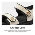 thumbnail image 4 of Sandal Coach Brynn, tela negra y tiza para mujer, tamaño 6.5, 4 of 5