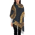 thumbnail image 3 of Sikiie Ball Phyton Snake Shawl Wraps Big Scarf Tassel Fall Winter Thick Scarf Warm Shawl Women Fall Gifts, 3 of 8
